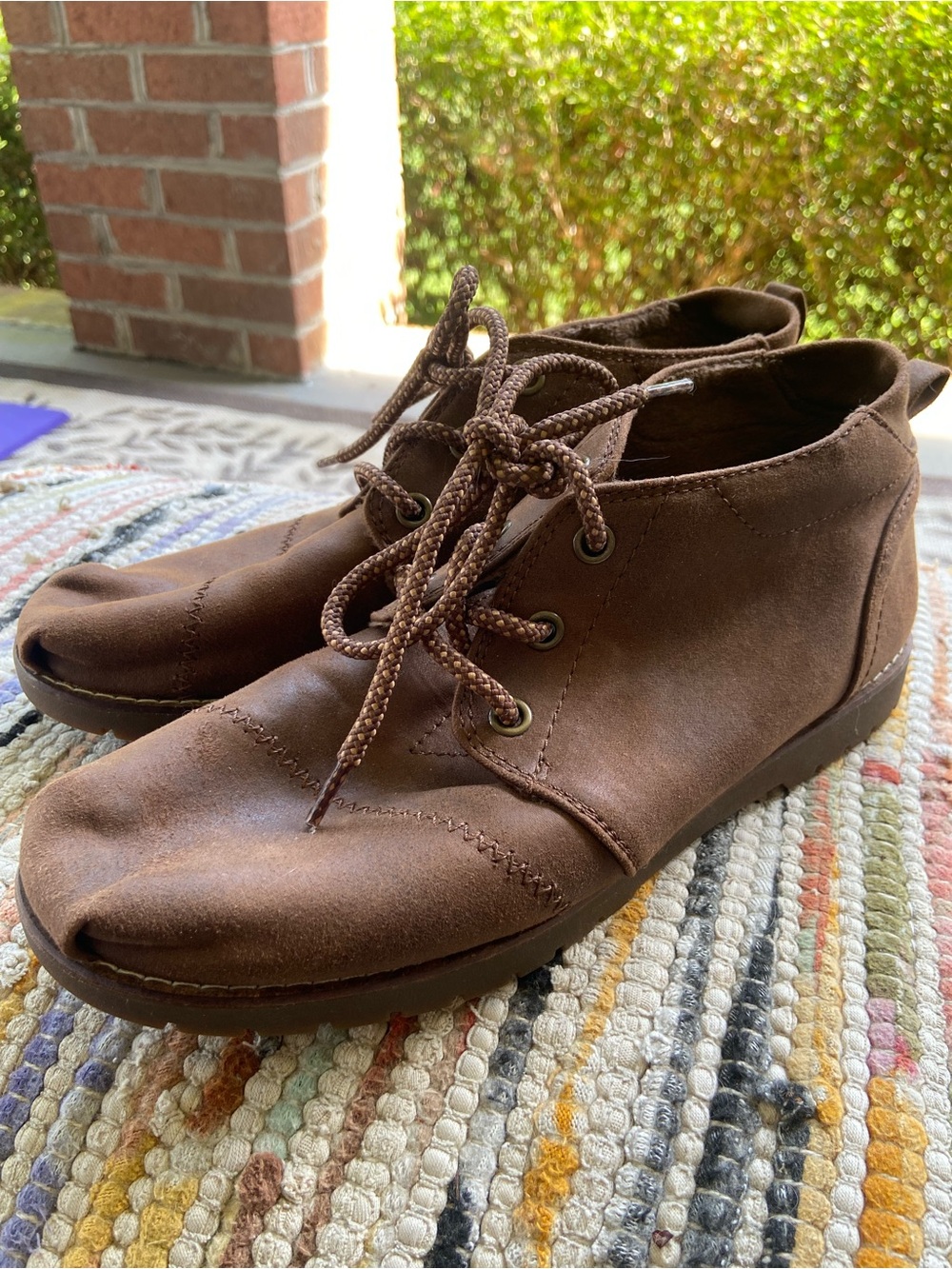 Bobs Chill Lugs Womens Size 6.5 Ankle Brown Boots